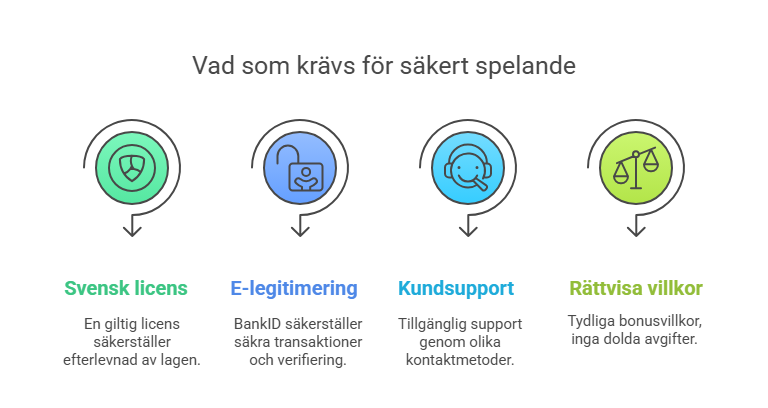 Vad som krävs för att du ska kunna spela säkert